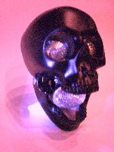 SKULL HEADLIGHTS, BLACK SKULL HEADLIGHTS, MOTORCYCLES LIGHTS, SKULL