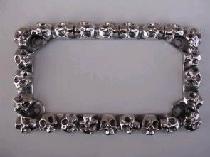 SKULL LICENSE PLATE FRAME, LICENSE PLATE, LICENSE, PLATE, FRAME